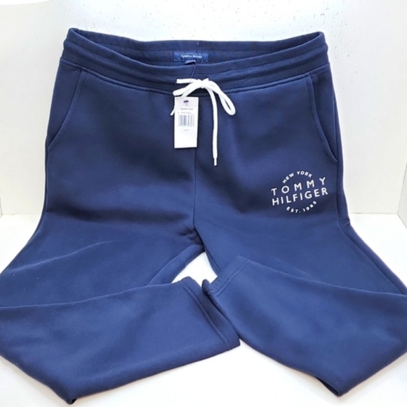 TOMMY HILFIGER SWEATPANTS IN NAVY BLUE - Picture 1 of 12